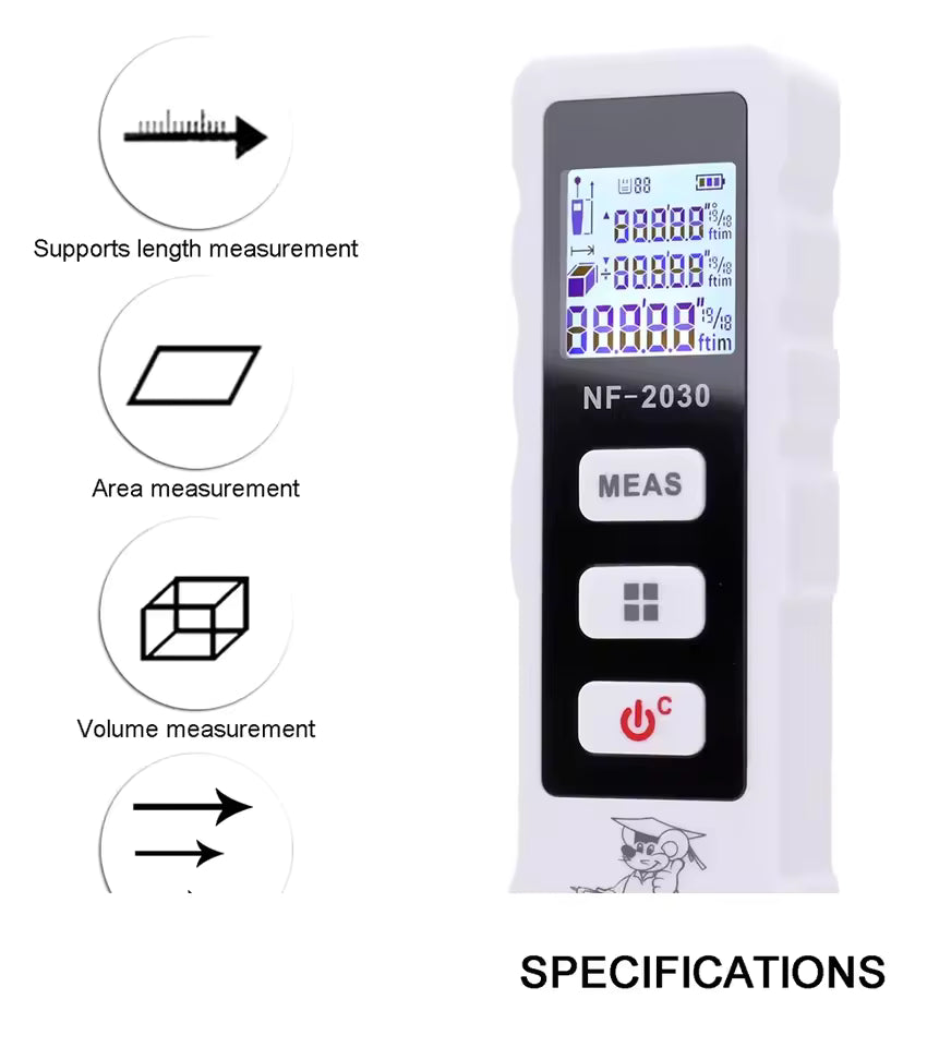 30M Digital Laser Measure Tape